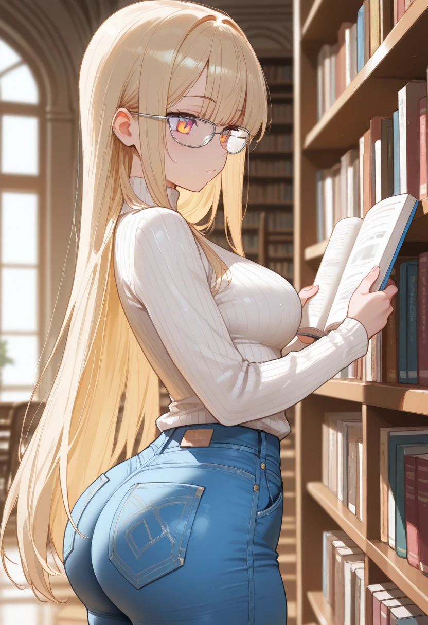 nude:1.2, anime girl with glasses reading a book on a table, cute anime girl, portrait of cute anime girl, beautiful anime girl, cute anime girl portrait, portrait anime girl, beautiful anime portrait, young anime girl, anime style 4k, realistic anime artstyle, cute anime girl portraits, pretty anime girl, artwork in the style of guweiz, realistic anime art style, flat chest