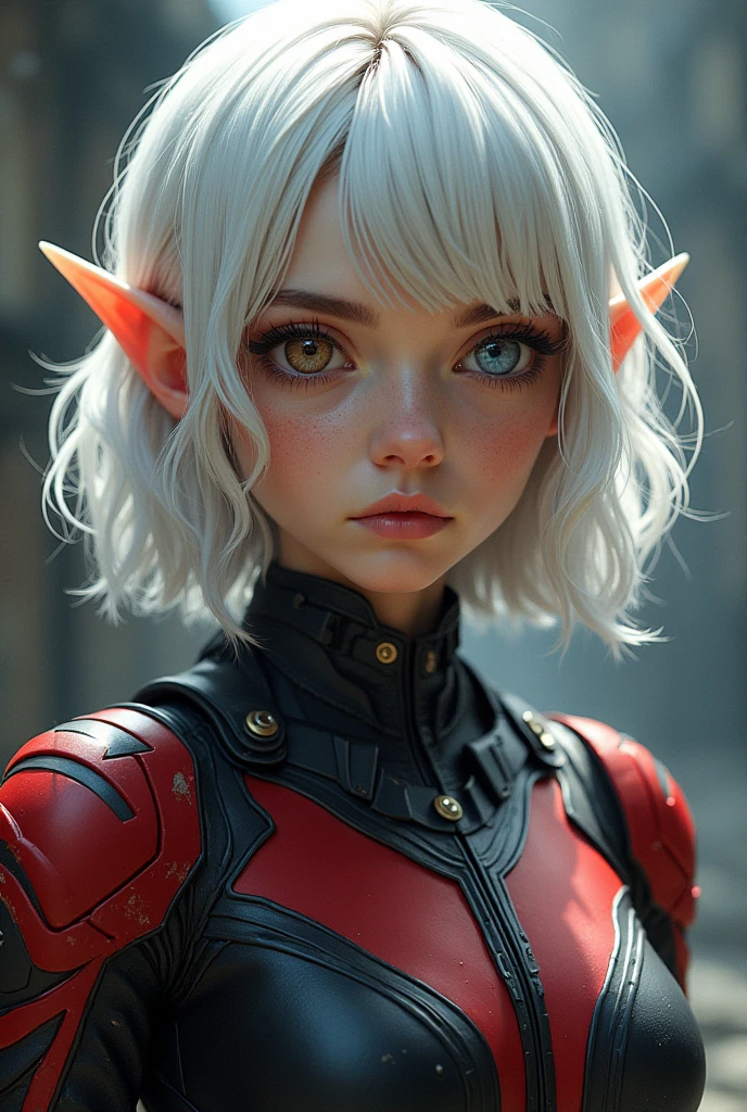 alien biomechanical in stealth suit,blonde, blue eyes, masterpiece, appealing, looking at viewer.
