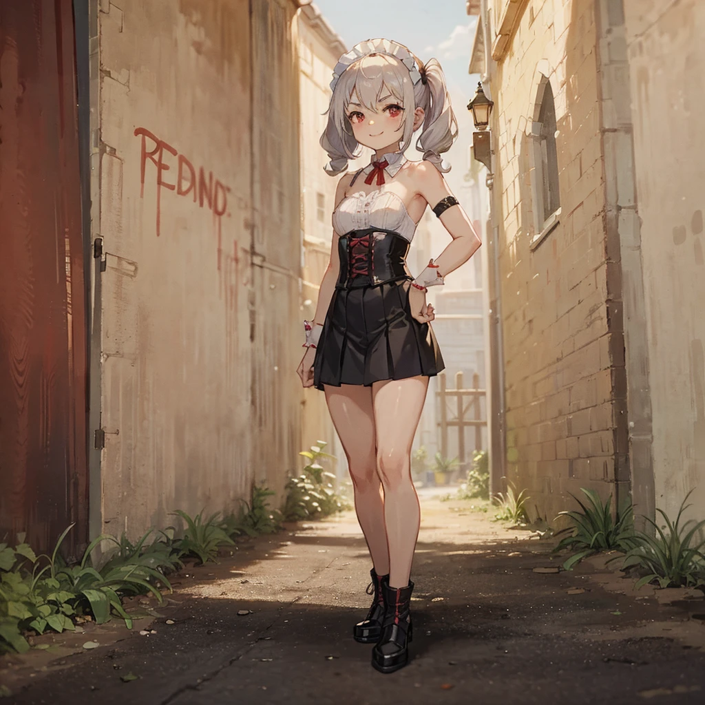 full-body portraits、sleeveless、White-colored skin,Large Breasts,
