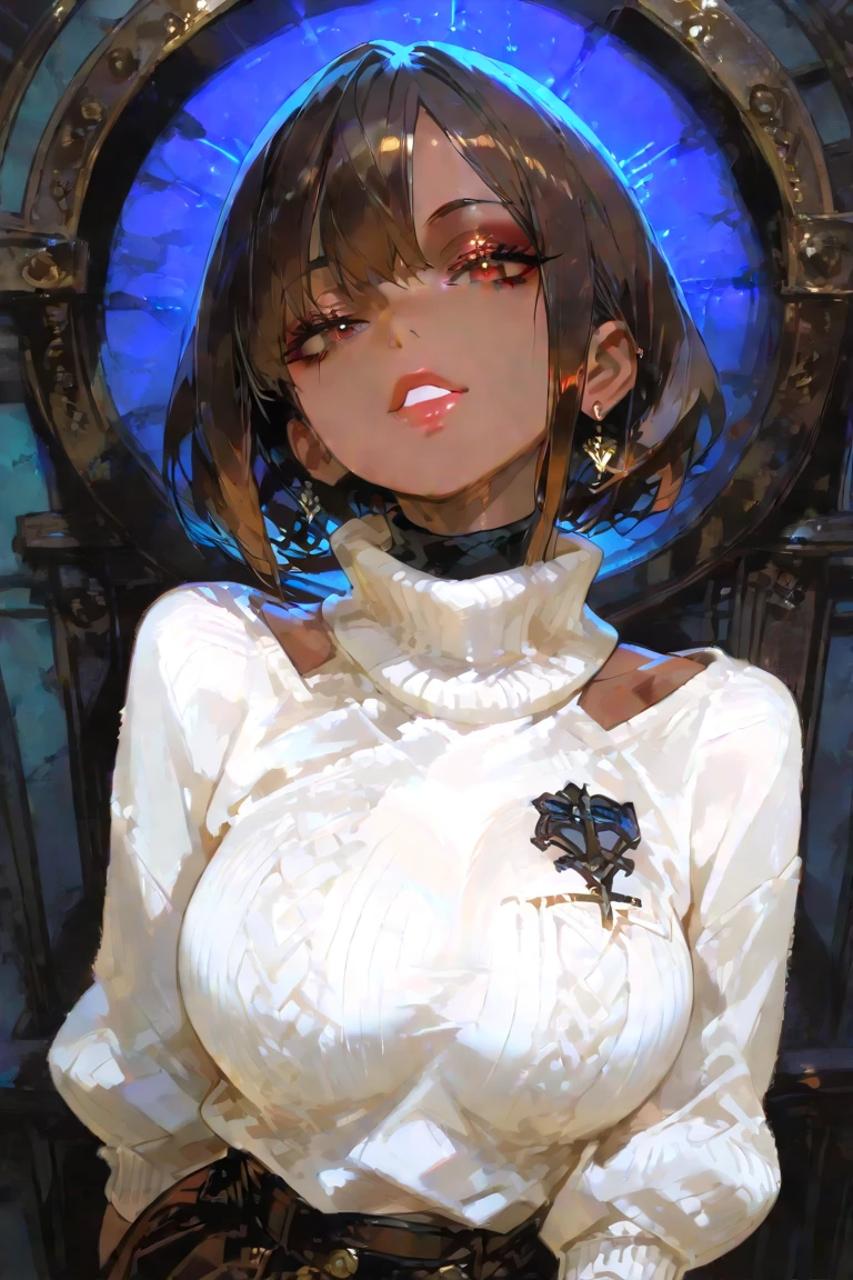 ((highest quality)), ((masterpiece)), (be familiar with), illuminated by candlelight、wooden house、both hands tied、She was wearing only a white bra and white panties.、black haired、With red, childish eyes、19 years old、beautiful girl、small face、bust 84cm、Waist 55cm、Hip 79cm、perfect hands、perfect fingers、High resolution