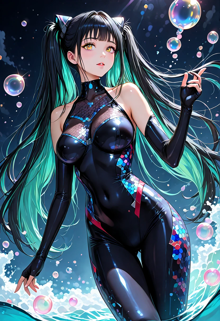 (Exquisite, heart-shaped glasses: 1.5), (Impeccable reflection: 1.3), (Female figure: 1.4), (Long, black hair: 1.3), (Blue, captivating eyes: 1.2), (Subtle, glinting reflection: 1.2), (Luminescent, glass material: 1.2), (High-definition: 1.3), (Realistic representation: 1.2), (Cartoonish: 0.9), (Anime-inspired: 0.8), (Nostalgic: 0.6)

A stunning woman with
