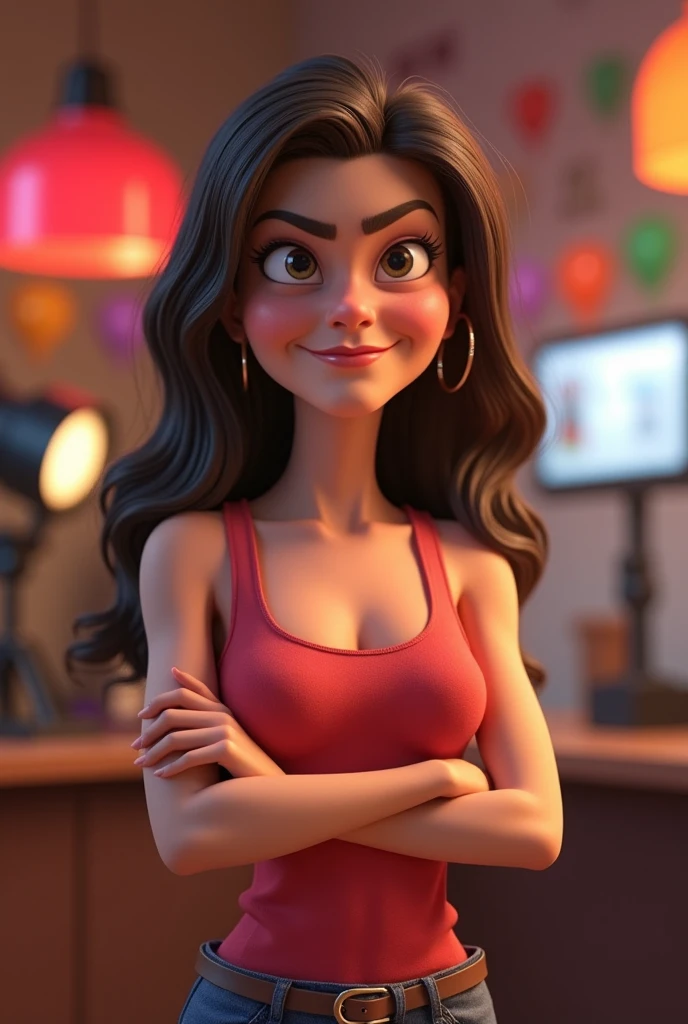 drawing of a woman in a bikini and skirt with a smile, cartoon digital art, in cartoon style, cartoon artstyle, cartoon digital painting, chin, digital art cartoon, cartoon style illustration, cartoon illustration , Cartoon character, cartoon portrait, caricature illustration, chin from portal, cartoon style, cartoon art, realistic cartoon, highly detailed cartoon, cartoon art style, 8k