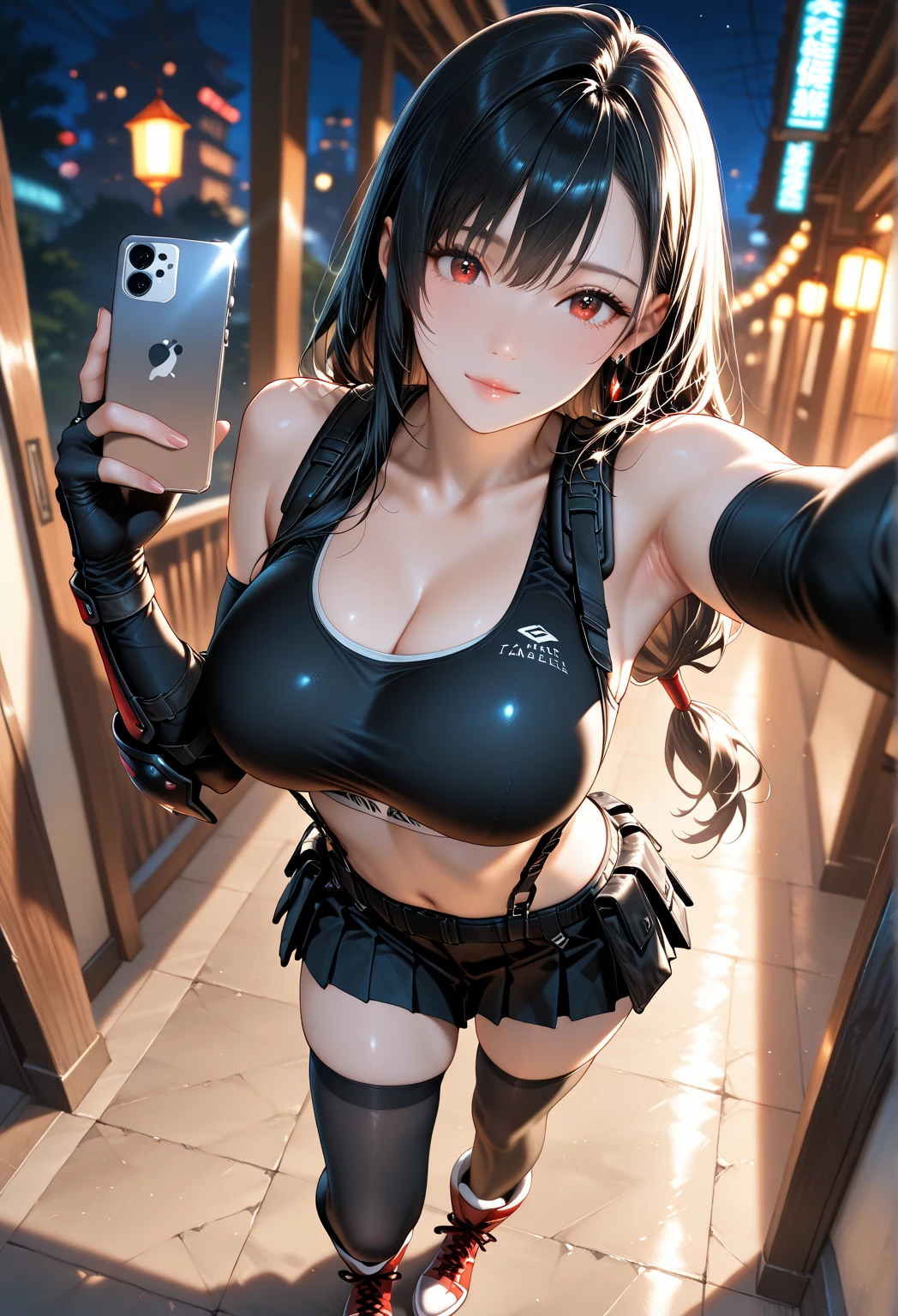 araffe in a black and red outfit taking a selfie, goth ninja, Traje ninja, Thicc, negro y rojo, Akali de League of Legends, Irelia de League of Legends, Intrigante atuendo, Vestimenta ajustada, Traje ajustado, Anime Girl Cosplay, rojo y negro, epic ninja suit, cosplay, Chica de anime en la vida real, Traje rojo y negro!!!