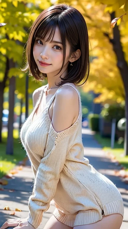 8k, RAW Photos, Highest quality, masterpiece:1.2, High-quality RAW color photos, Professional photography, Cinematic Light, alone, clear, gap, Beautiful woman, sense of cleanliness, A charming smile, Elegant outfit panty lift,squatting, spread legs
