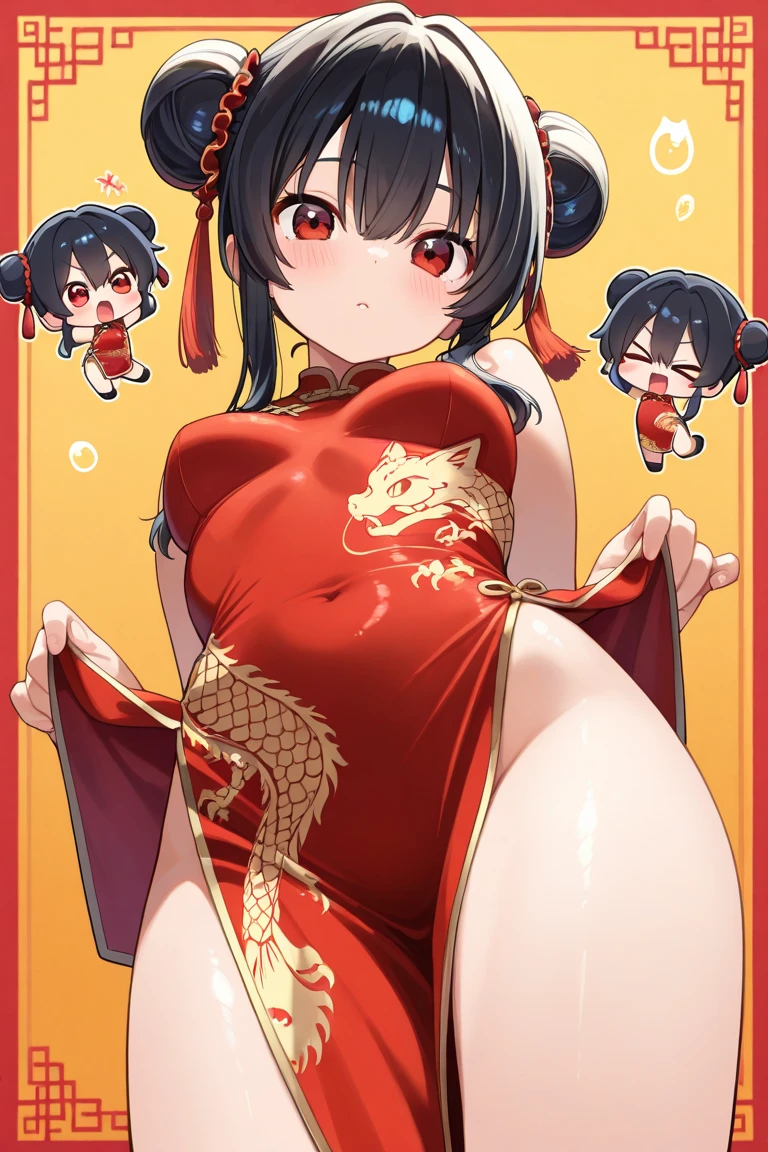 Sweaty, white breath, high school girl, drooling, ahegao, nsfw, outdoor, ((Red Chinese Dress)), shaking body, dildo masturbation, holding back from climaxing, M-shaped spread legs, heart-shaped eyes, by moving your hips up and down、deep slit, full body view,sperm overflowing, reticulated china dress,2 dimensional beautiful girl,squat down and spread your legs,look up with anger in one's eyes,tremble,breathe hard