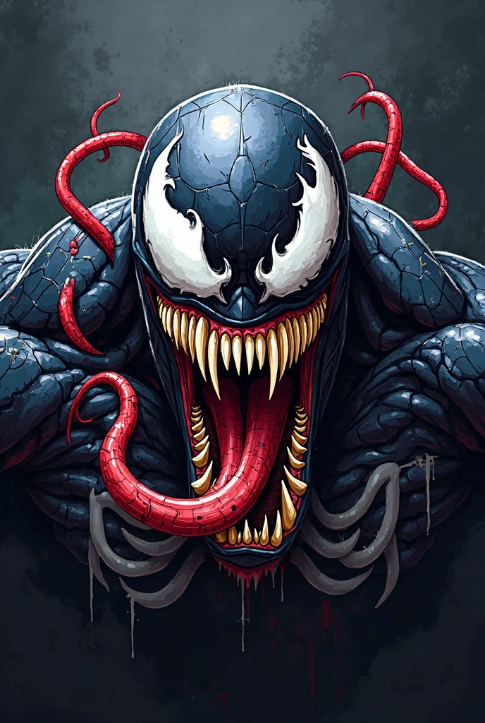 Tell me a gothic logo of Marvel's Venom