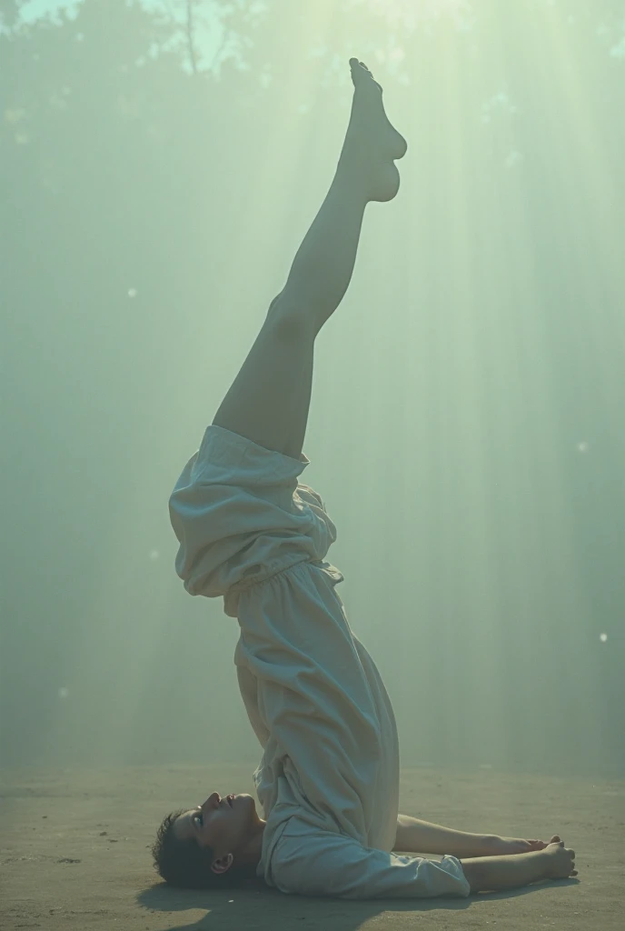 A girl, full bodyesbian,
terroral, Broken, contortion, sky, Heavy fog, Smoke, Dark forest, Shadow creatures,
junji ito undertones,
Masterpiece, 超高分辨率, High quality, Cinematic lighting,