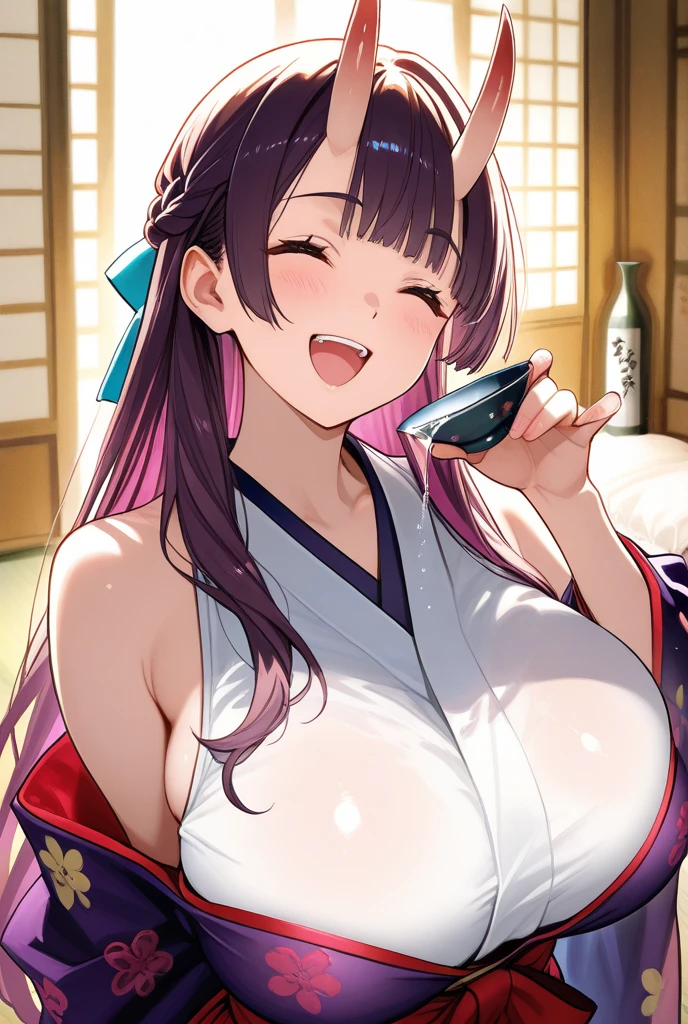 1girl, ((milf)), ((dark skin)), sexy japanese clothing, unrealistically large extremely large breasts, ((nipples)), (huge titties), (large badonkers), ((spinel pink eyes)), ((jewel brooch)), windowsill, earrings, ((soft hands))