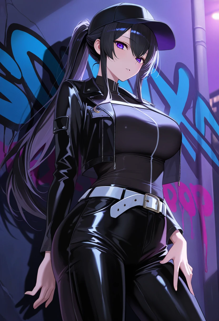 (masterpiece:1.4),(best quality:1.4), soft lighting, cinematic bloom, beautiful face, beautiful eyes, cowboy shot,
Annerose, 1girl, solo, female mature, black hair, long hair, (yellow eyes:1.4), large breasts, bodysuit, higheels, shiny clothes, skin tight, hair intakes, covered breasts, sideboob, exquisite eyes detail, exquisite character design unity details 8k hdr, professional art, landscape, (solo:1.5, cowboy shot:1.5)