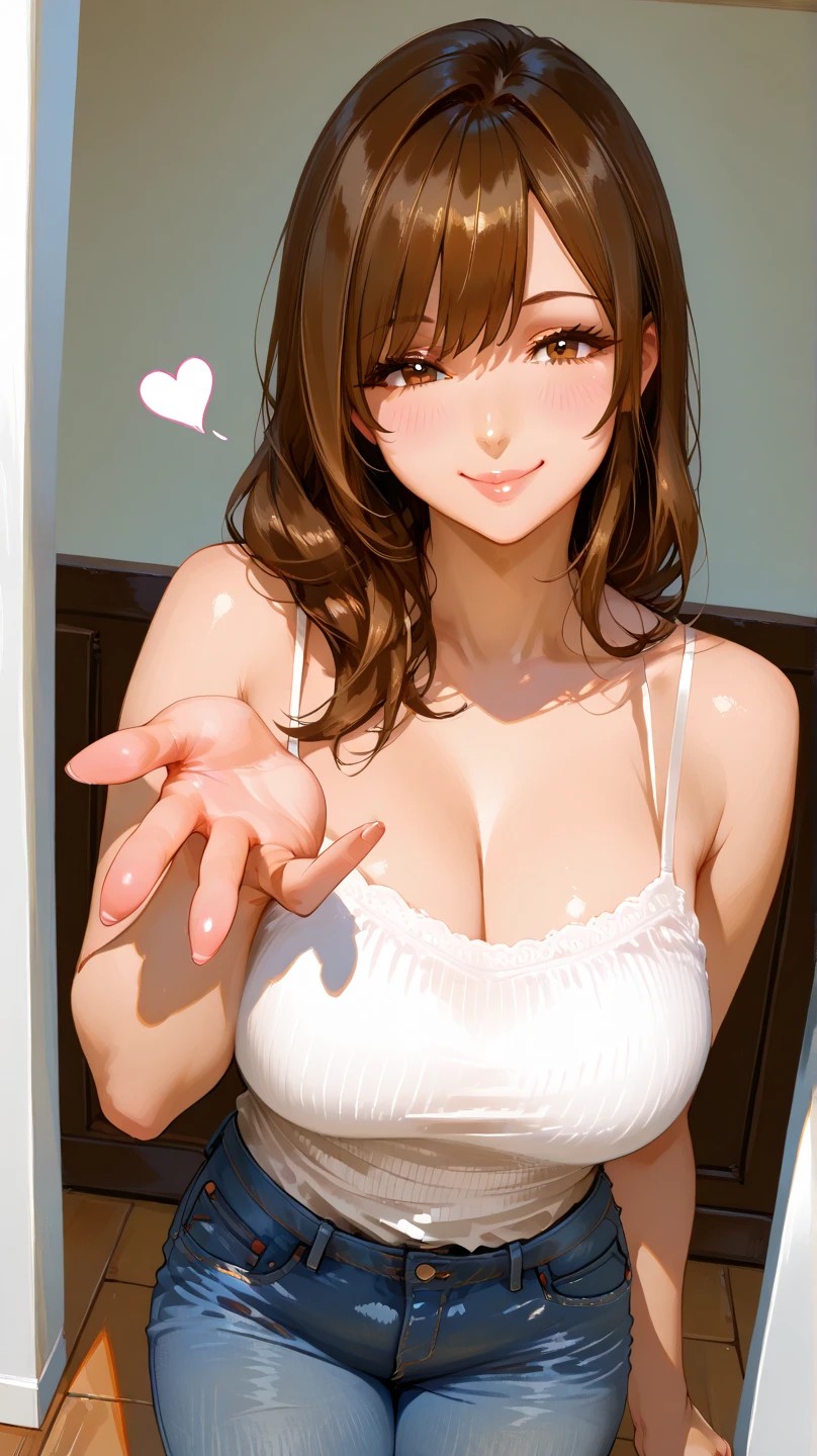 1 female,black hair,((12 years old)),(((blue shiny shorts)))((Sexy black micro bikini))(((blush、open mouth smile)),(((Yukimikan))),(((portrait))),crowd,(((white see-through tank top)))(baby girl body shape)(((small breasts)))sexy pose