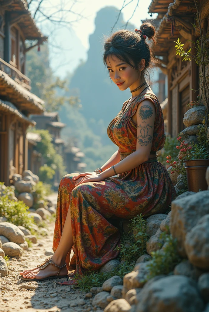 Hmong Girl,to sob,to the extent,Knees down.,Panties