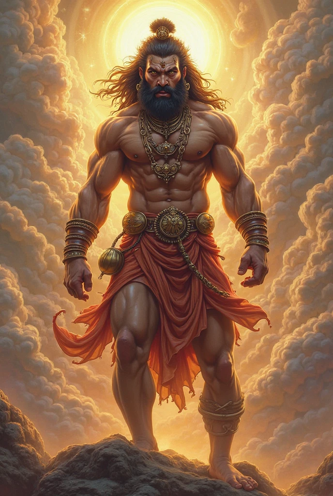 Bhagavan shree hanuman ,feet body,god,in hand gotha