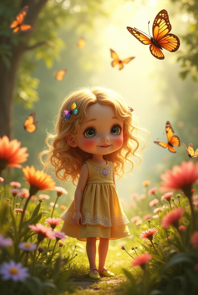 create an image of the beautiful baby from the fairy tale Beauty and the Beast
