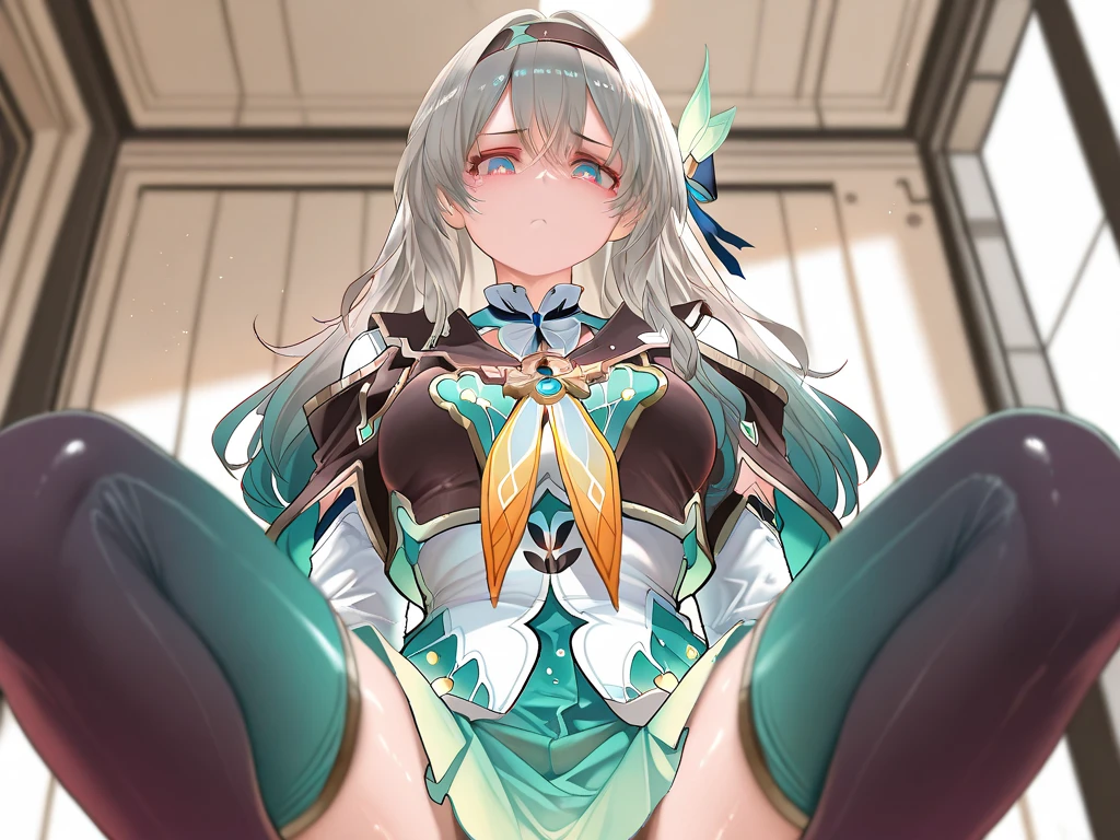 ((masterpiece, best quality)), high resolution,ultra detailed,8k,16k,detailed background, perfect lighting, 1girl,nsfw,embarrassed,blush,steam,sweat,in heat,happy smile,open mouth,pussy,clitoris,pussy juice,lying,on back,look at viewer,(pov:1.4),1boy,1penis,(vaginal,sex,hetero:1.3),cum in vagina,(from above,from front:1.2),vagina in penis,qingque,blond hair,low twintail,green eye,,kawaii,over size head,teenage,small breast,old chinese house