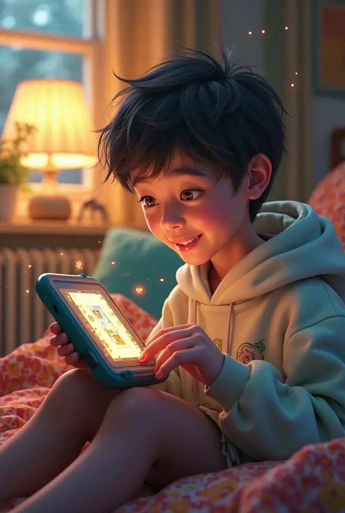 Boy Using Mobile Animation A boy is using a mobile - SeaArt AI