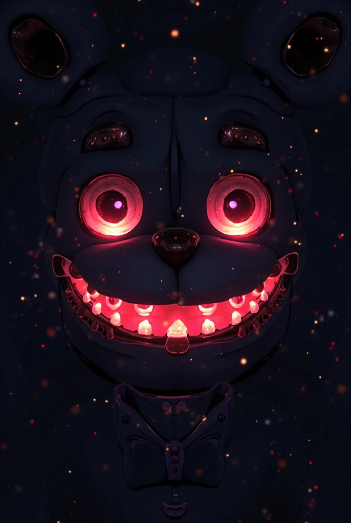 Bonnie fnaf, rainbow springtrap, muscular animatronic, inside home, Springtrap, Nightmare Springtrap,  <lora:xl_yamer_style-1.0:1>, realistic springtrap, fnaf springtrap, creepy springtrap, realistic springtrap, (rainbow bloody veins growing and intertwining out of the darkness), Springtrap potrait, oozing thick blue blood, sharp neon, veins growing and pumping blood, vascular networks growing, springtrap costume, green veins everywhere, (nailed wire), blood on body, (rainbow skin:1.4), (Cross-hatching:1.1), (Infrared:1.2), Hypercube, ultra detailed, intricate, oil on canvas, ((dry brush, ultra sharp)), (surrealism:1.1), (disturbing:1.1), sparks, dark atmosphere, RTX, post processing, fnaf pizzeria, ultra detail, freddy fazbear, springtrap Five Nights at Freddy's, a lot of blood, fnaf animatronic, nightmare animatronic, golden freddy, detailed background, pizzeria background, beksinski style,  heart on chest, lubrified body, body reflections, bloody, (shattered glass:1.3), cosmic space background, ethereal atmosphere, dynamic pose, black hole in the background, stars, space, lensflare, rim lighting, backlighting, detailed hands, muscular hands, glowing rainbow teeth, glowing mouth