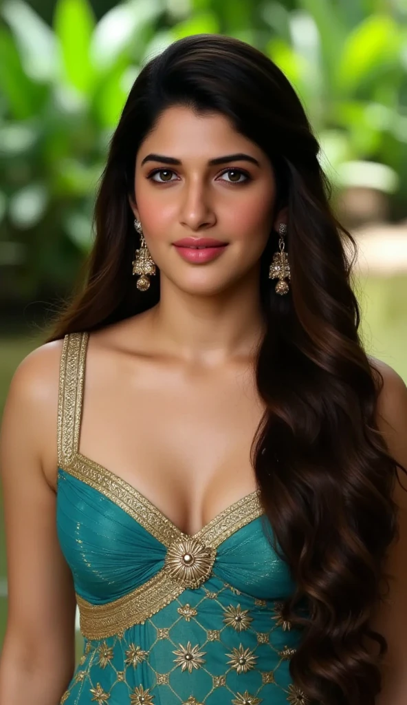 Mehreen pirzada,big cleavage,sexy outfit,while posing sexily ,din lighting