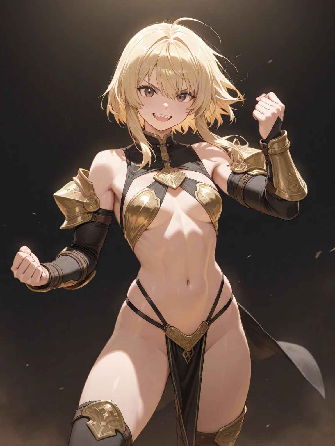 chica, sexy, sonriendo, cuerpo espectacular