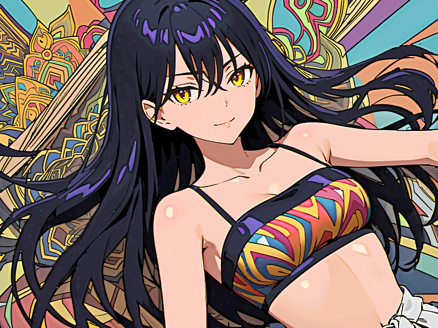 Rainbow,Cleopatra,Egypt,pyramid,Interested々,Dacchuno,Large breasts,Underwear is flying