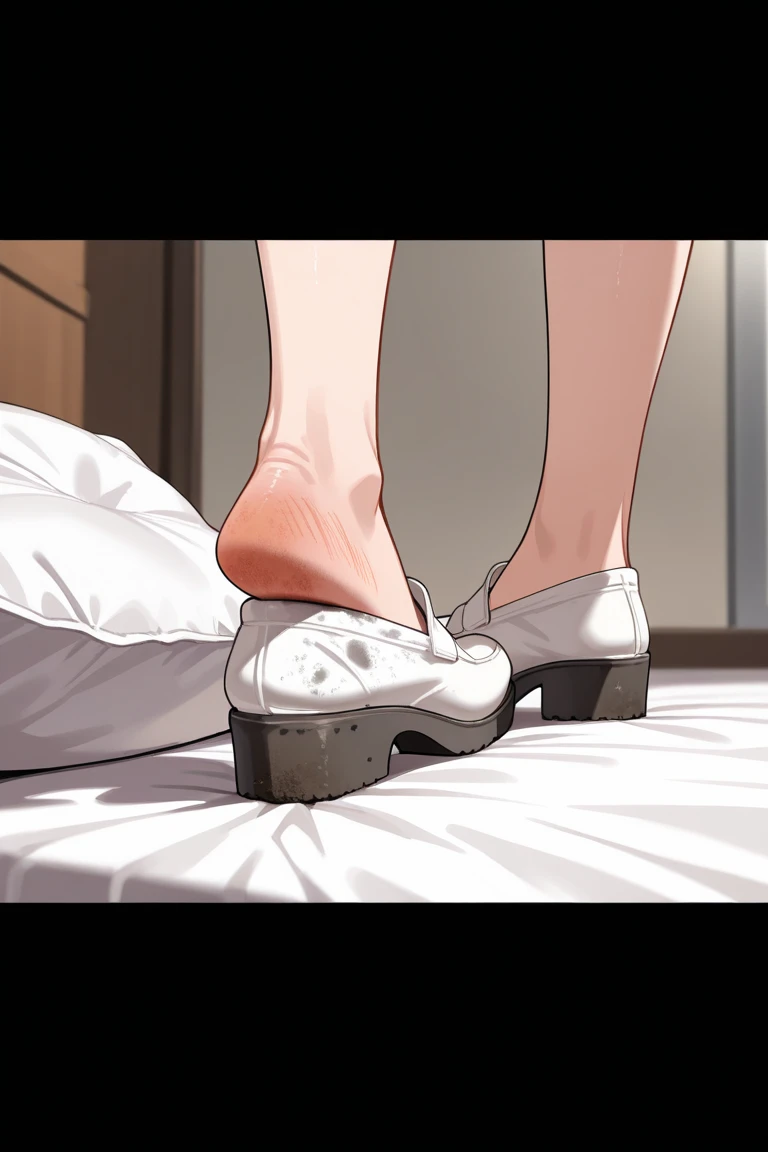 Panties are falling to the floor、White cotton panties、Panties alone、used underwear、Crotch stain、Discarded underwear、Panties alone、There is no one、Laundry basket、Striptease、A lot of underwear scattered around