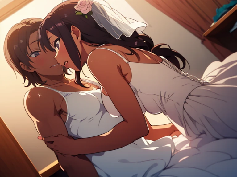 a father （he had been brainwashing by his second son,crossdressing,Sex with his second son every day, wear sexy Wedding lingerie,bride of his second son,have one's first night,,swear live as the wife of his second son for life) 