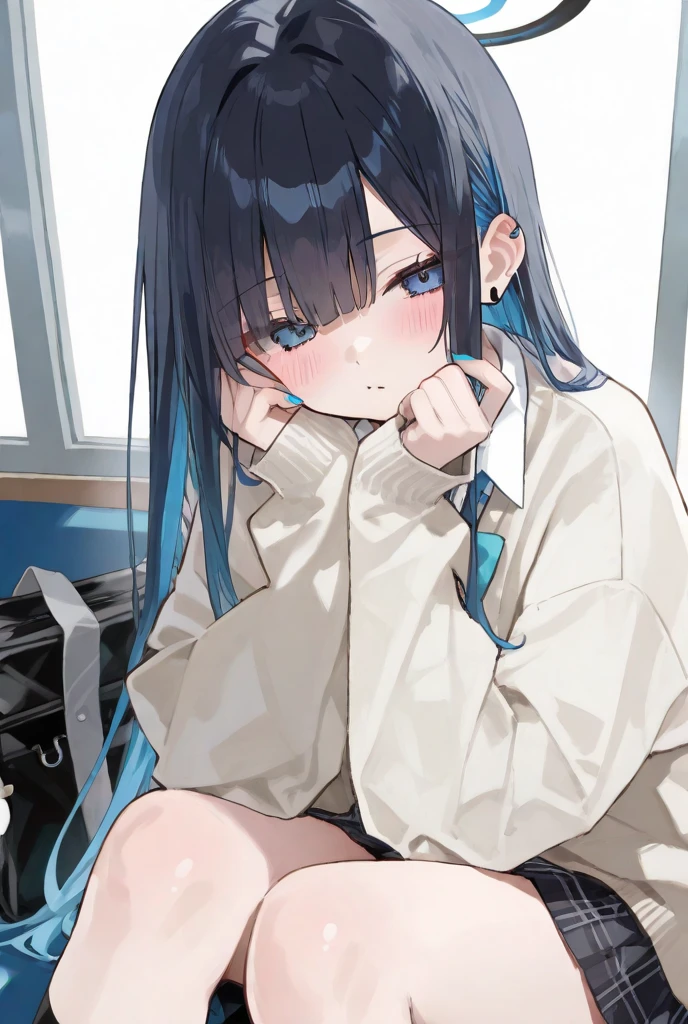 best quality, amazing quality, very aesthetic, absurdres, 1girl, aris (blue archive), blue archive, blue eyes, black bikini, (artist official art:1.5), (realistic face), (grin, skirt, lift, pussy, show), (cowboy shot), spread pussy, pussy juice, (concept art:1.3), from above, toilet, sit, expressive eyes, perfect face, 4k, extremely detailed anime illustration, extremely detailed eyes, enhanced details, perfect anatomy, light rays, photo background, extremely delicate body, smooth skin, feminine expression, black background, cristal clear eyes, beautiful face,