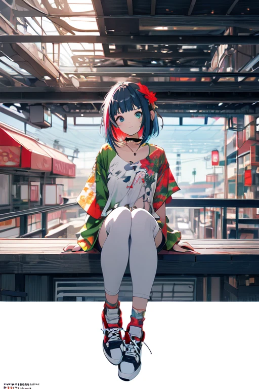One woman、((3D Animation))、cute、(((18-year-old)))、Shiny Hair、bob hair、Random Pause、Random outfit、cute服、Sexy pose、Dating in the city、mini skirt、cute服、Low angle、Sit in your seat、Amorous、Sexy inner thighs、Sexy underwear、Wearing panties
