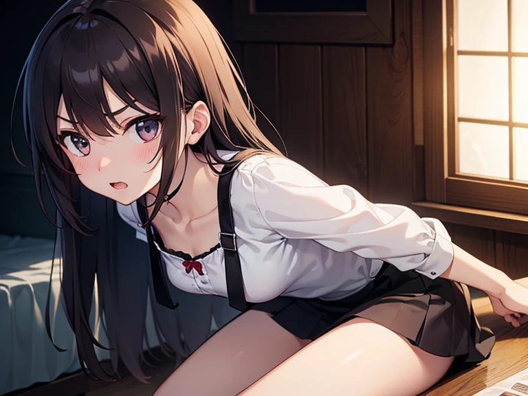 {artoria pendragon_fate ubw:1.15},(((dark brown hair:1.5))), ((beautiful dark blue_eyes:1.5)), , ((Strong light )) ,  ((1 very tall girl:1.6)),, alone,((very surprised eyes:1.7)),  hair between eyes,,, bare shoulders,, cleavage, thighhighs, ((( very long straight hair:1.5 ))), ((torn wet white open shirt, see-through:1.8)) , beautiful light, , close up face:0.2,　detail navel , detail thin thigs, ,  ((Legs trembling:1.6)),                                                                            
((lie on back:1.8)),   trouble eyebrow, ((wet white panties:1.7)) ,                             　                                                                                                                
nsfw,(ecstasy:1.8) ,(slut:1.6),(vulgarity:1.7),(fucked silly:1.8),(steam:1.5),(wet:1.5),(trembling:1.5),(((Twisting the body:1.8))) ,(drooling:0.6),(sweat:1.5),closed mouth:0.8, wince,(orgasm:1.7), trembling:1.8,　　　　　　　　　　　　　　　　　　　　　　　　　　　　　　　　　　　　　　　　　　　　　　　　　　　　　　 beautiful upper body, Beautiful body, beautiful character design, perfect eyes, Perfect face, expressive eyes, ,(church:1.5),in the center of the image, official art,High Definition CG Unity, Perfect lit, bright_front_face_lit, ,(Highest_quality:1.0),4k,Super detailed, photograph, 8K, nffsw, High resolution, absurd:1.2, kodak portrait 400, film grain, Lens flare, (lively_color:1.2) (beautiful,small breasts:1.4), (beautiful_face:1.3),(narrow_waist),((blush)), ((detail nipple)),,saber, dress, pony tail                                                                                                                                        　　　　　　　　　　　　　　　　　　　　　　　　　　　　　　　　　　　　　　　　　　　　　　　　　　　　　　　　　　