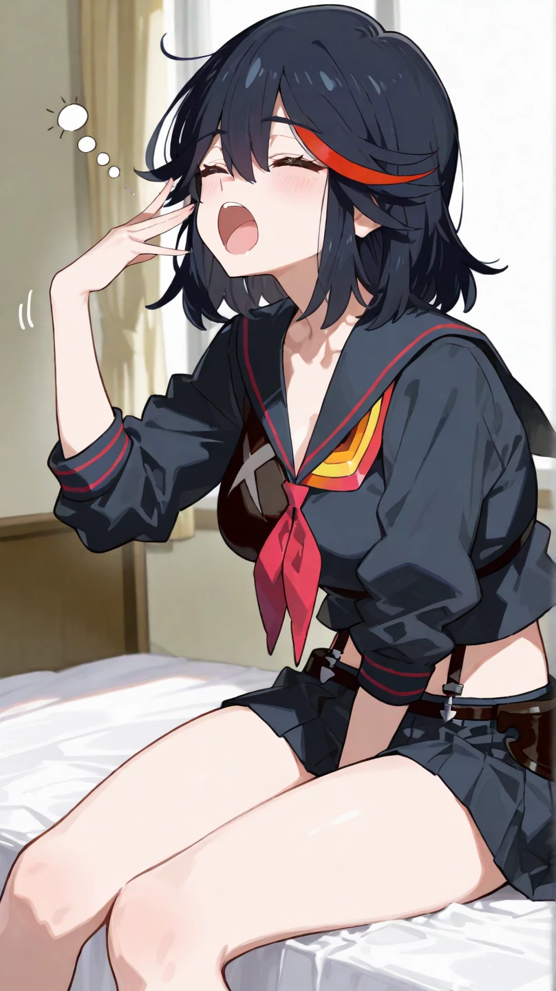 Girl with black hair showing her panties to the camera , looking at the camera, corada, calcinha branca transparente dando pra ver sua vagina, buceta, private part, opening your legs towards the camera, usando uma regata e uma saia, em um quarto, sentada no canto da cama