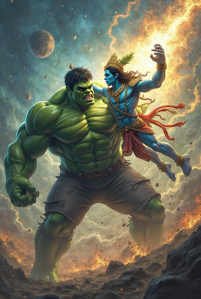 Sri krishna fight hulk