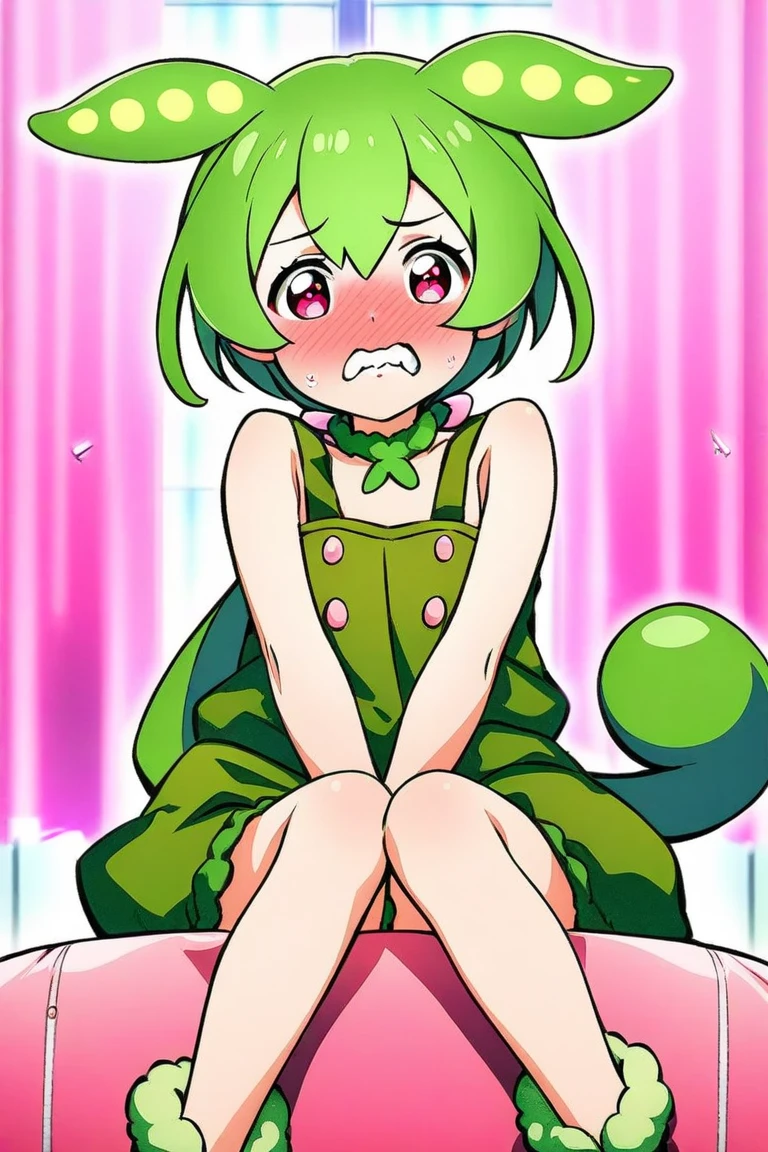 quick hands, five fingers, Detailed Hands 1 Girl, bare shoulders, blush, boots, bridal garter, Chibi, removed sleeve, green background, green hair, green leotard, hair tube, knee boots, leotard, Magical girl, Mew lettuce, open your mouth, panties, puffy removed sleeve, plump sleeves, short hair, smile, alone,1girl,masterpiece, expensive quality, very_expensive_solve, big_file size, full color,(completely nude:1.2),pussy,niplles,(vaginal sex:1.2),(toddler:1.6),(chibi:1.3),(flat chest:1.5),