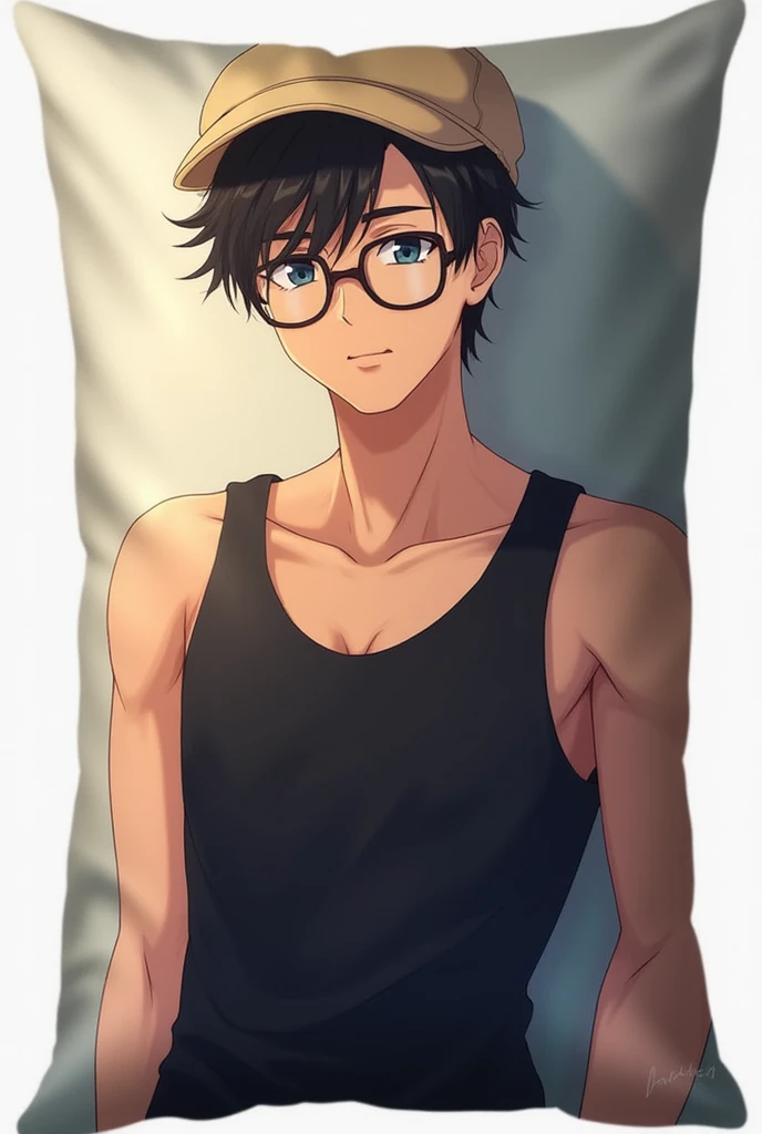 a black boy with a shirt and shorts crying, close up, manga style 