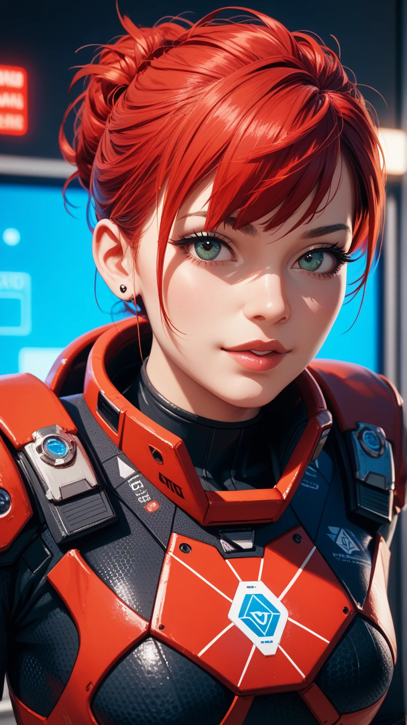 Mars landscape in background, (red sky:1.2), photo of 18yo girl wearing sexy astronaut suit, natural breasts, the best picture, (smile:1.1), (highly detailed face:1.4), pale skin, (detailed skin texture:1.2), (red sky:1.2), 8K, (photorealistic:1.5), ultrasharp, (masterpiece), best quality, (extremely detailed:1.3), <lyco:GoodHands-beta2:1.0>
