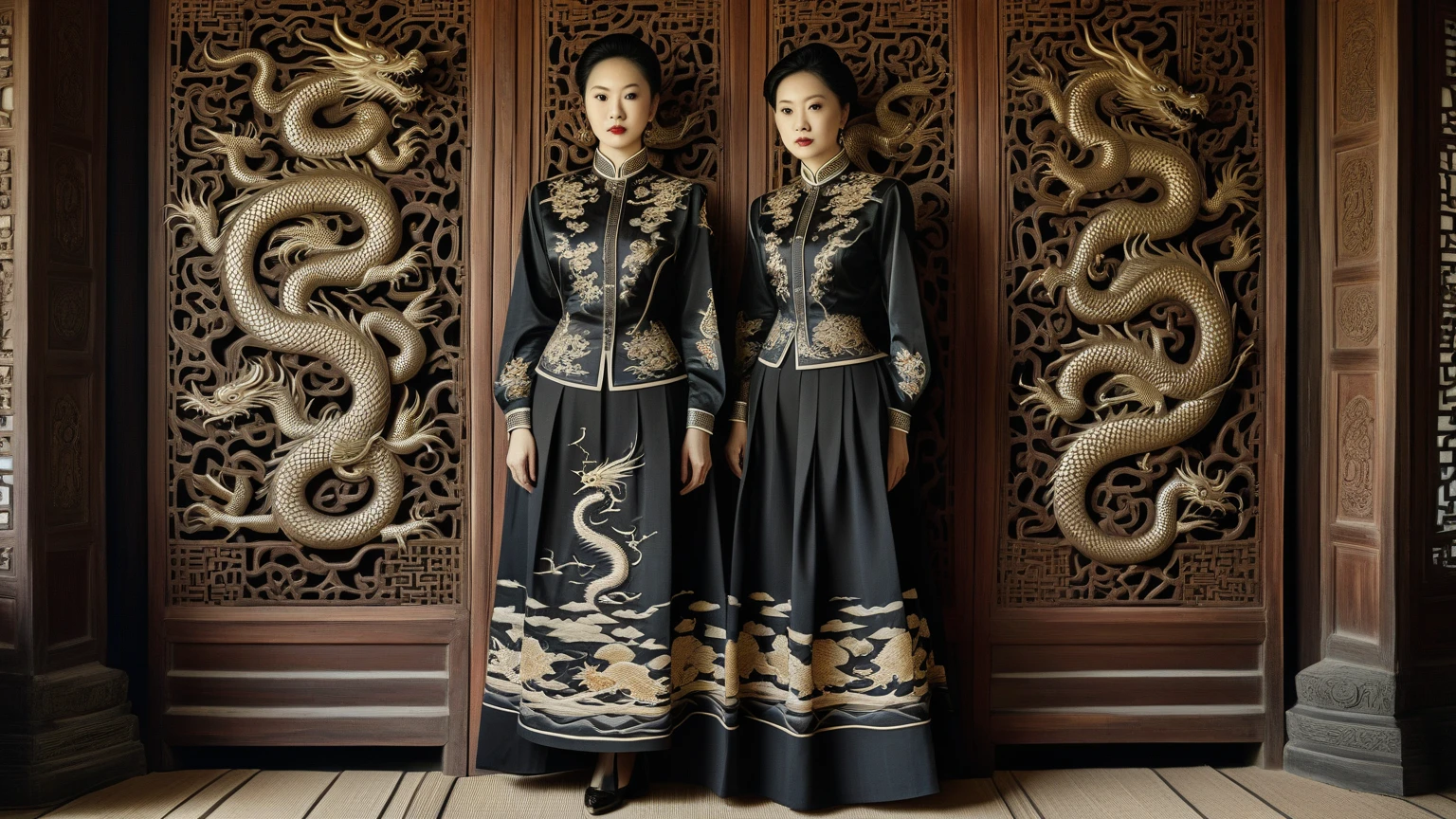 ((Best Quality))), (8K picture quality), ((masutepiece)), (Very sophisticated、Beautiful fece), (wearing dresses) , (1womanl), (Black shorthair), Dress up, with floral pattern, Soft silk fabric, 电影灯光, Gentle expression, A slight smil, full length, Luxurious interior