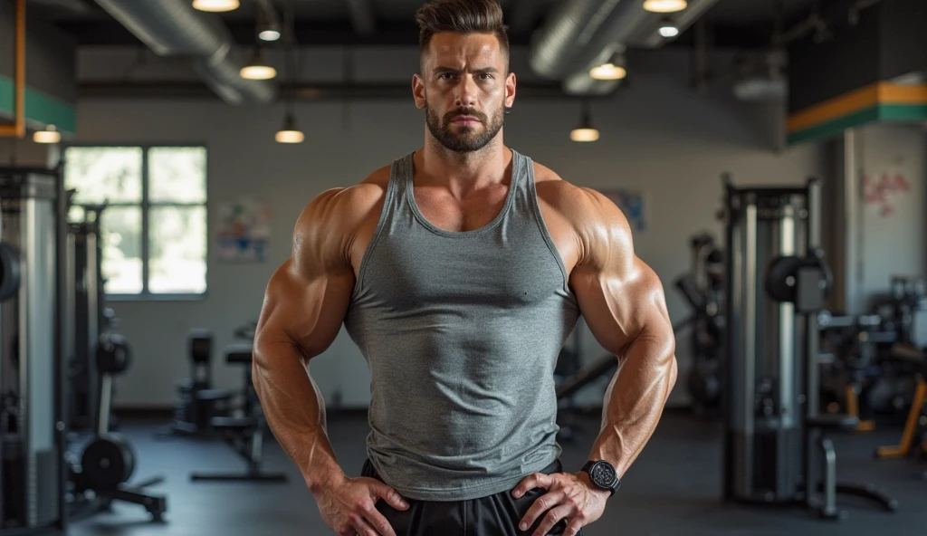 A musclin man with 190cm hight