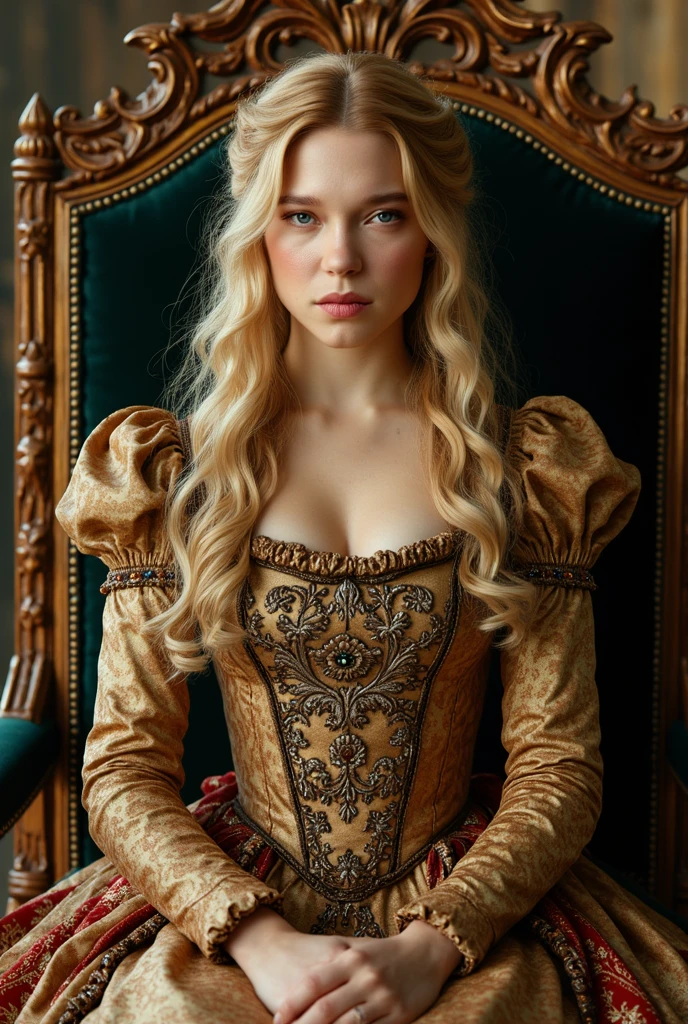 
VCTRN, Full-body photo of a young prostitute Marie Antoinette for advertising,