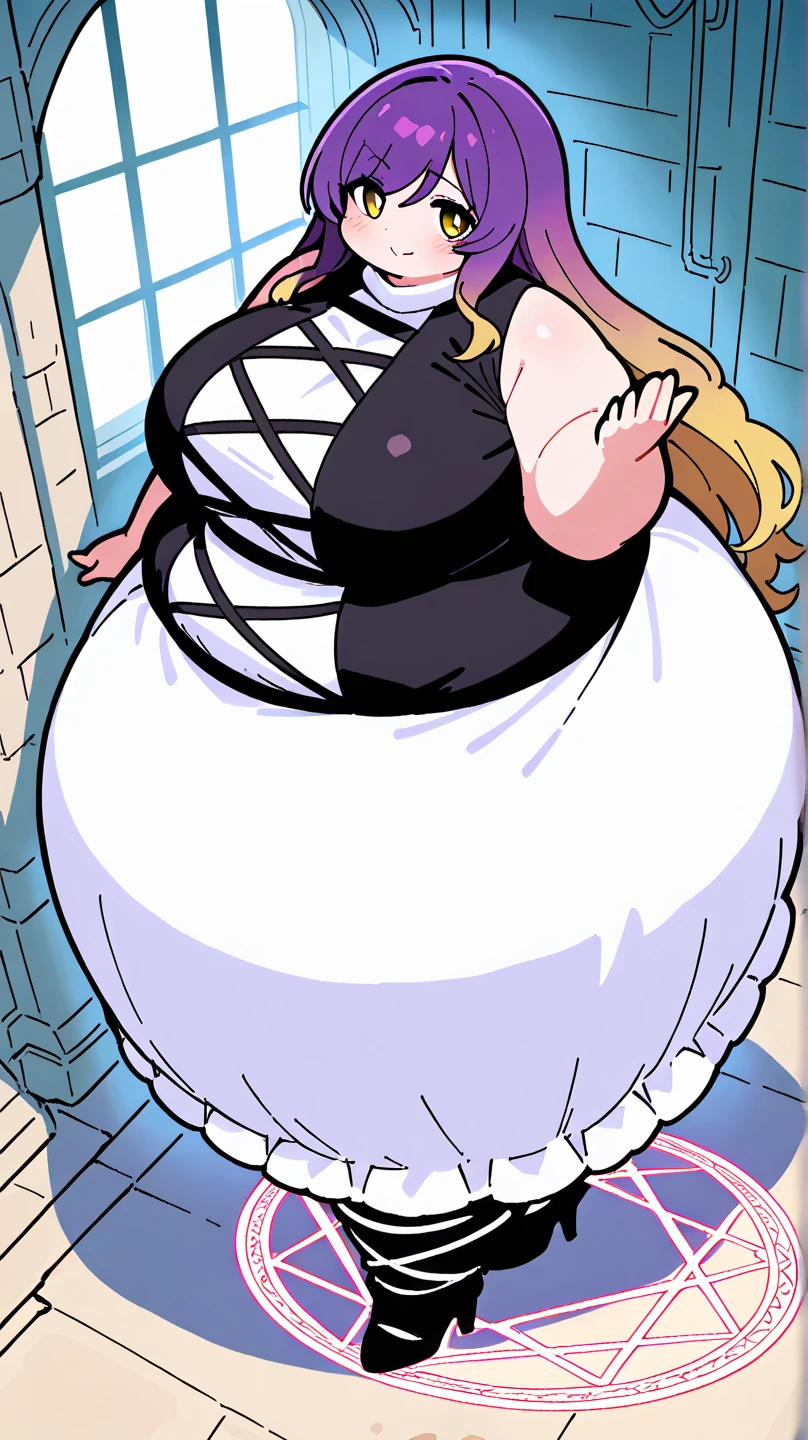Momo Yaoyorozu from My Hero Academy, girl fat, obese body, big belly, sexy, stockings, cream blond hair, short night dress, night club, night, dark dress, black dress, black stockings, black and black shoes, (Masterpiece:1.2), best quality, high resolution, beautifully detailed, extremely detailed, perfect lighting,