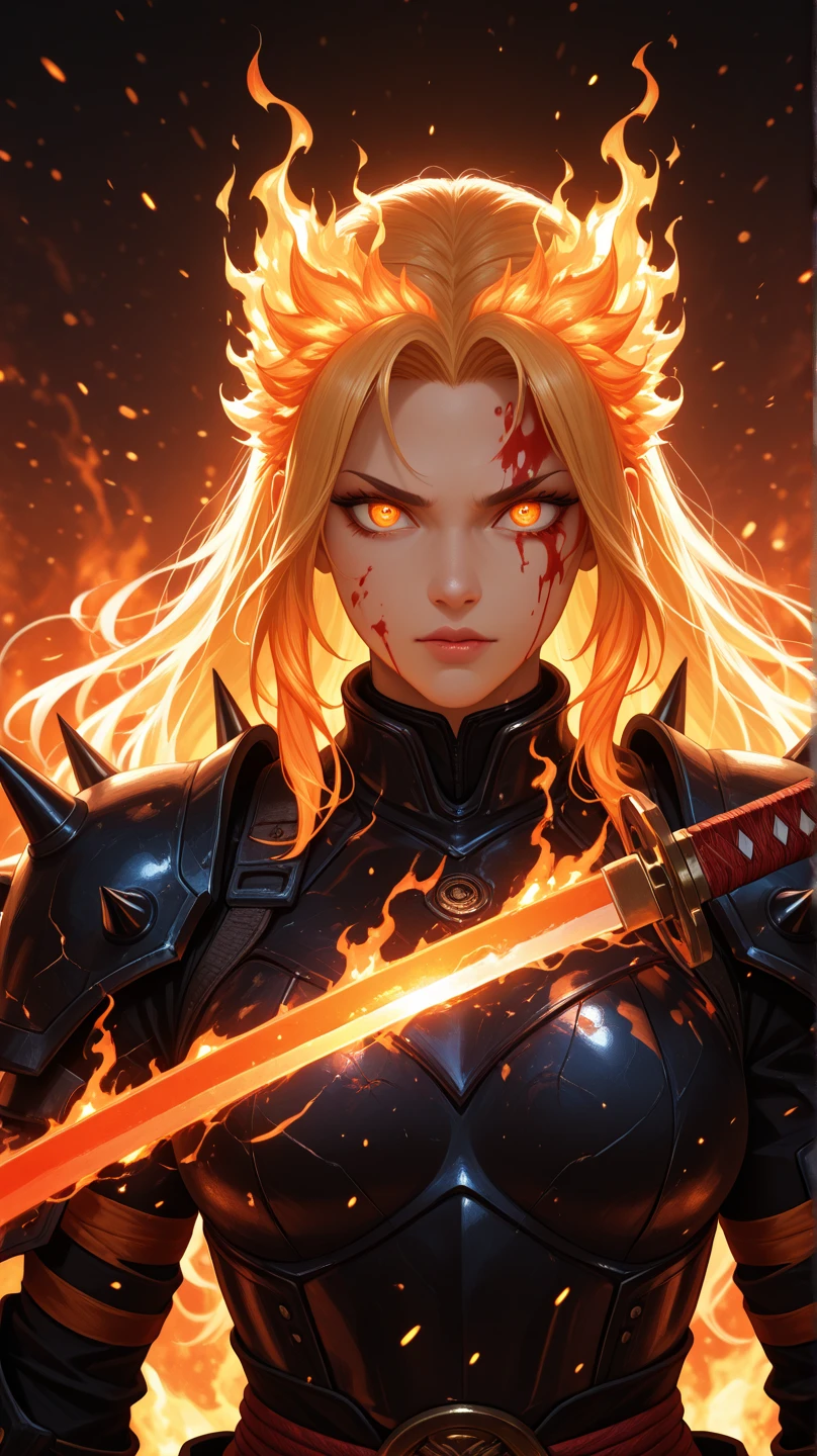 fiery red Sonya, warrior woman, posing with an ax, pronta para a batalha, (fierce expression: extreme), flowing blonde hair, Chain mail, beautiful detailed eyes, beautiful and delicate lips, strong and confident posture, (fund: erupting volcano dangerous landscape) ,(lighting: dramatic sunset),(artwork style: Fantasy realism:1.1),(Cores extremes:1.2),(Cedar texture:1.1),(lighting realista:1.1),(highy detailed:1.2),(sharp focus) ,(Cavalona),(physically based rendering),(bright coloured),(bokeh