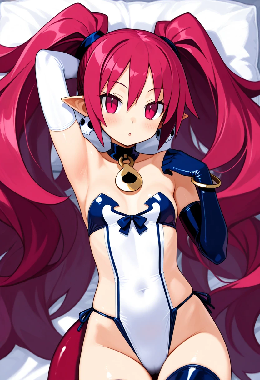 Create an anime girl with Squigly's hair and figure, but with a dark complexion. normal breasts, Put it in the heart of a bustling city, with tall buildings and bright lights. Your brown hair should stand out in this urban environment. Detail your facial expression and how you interact with the city's lively nightlife