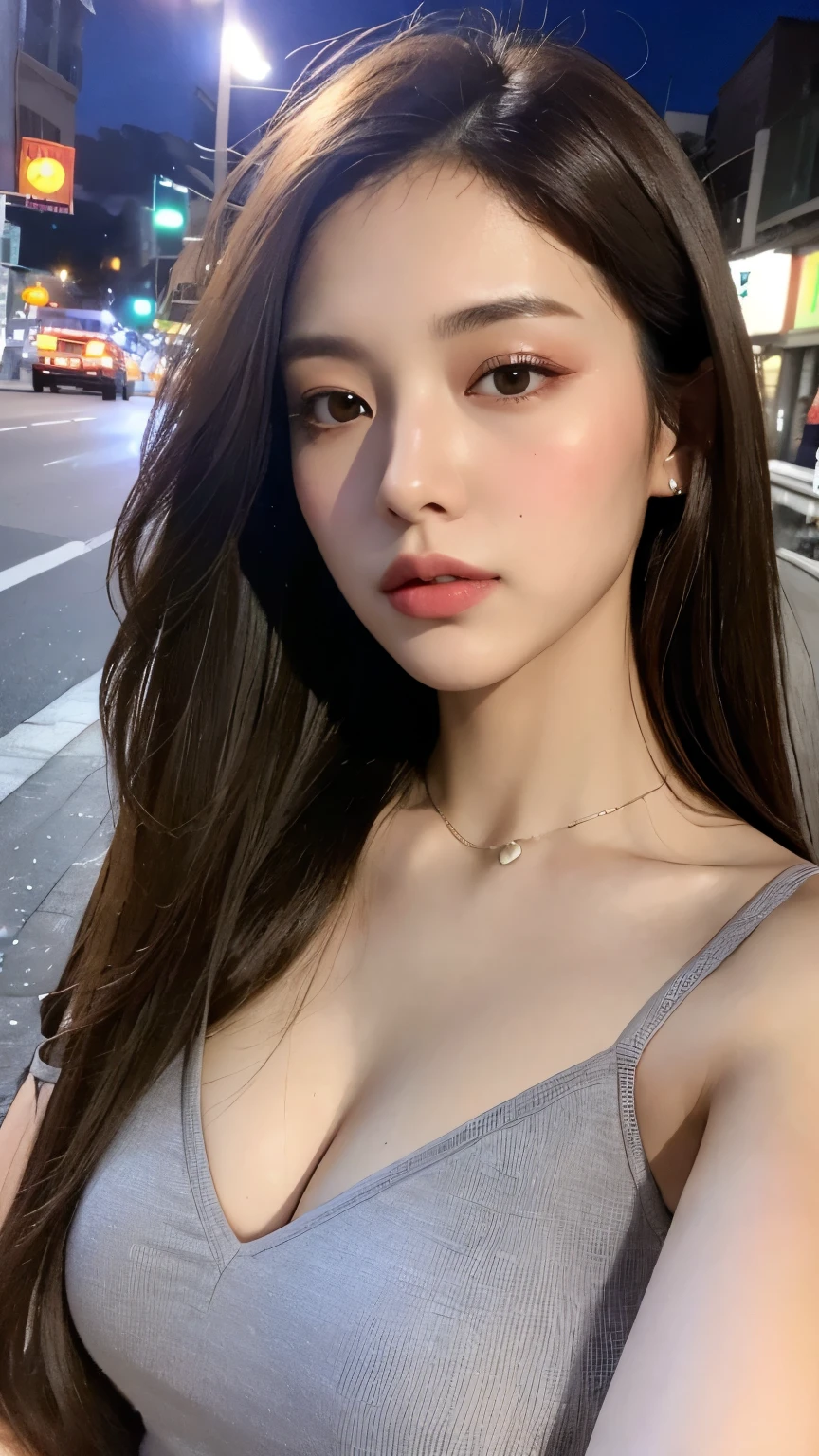 ((Best Quality, 8K, Masterpiece:1.3)), Focus:1.2, Perfect Body Beauty:1.4, Buttocks:1.2, (Layered Haircut:1.2)), (Rain, Street:1.3), Bandeau Dress:1.1, Highly Detailed Face and Skin Texture, Delicate Eyes, Double Eyelids, Whitened Skin, Long Hair, (Round Face: 1.5),Big Breasts,public indecency,underwear