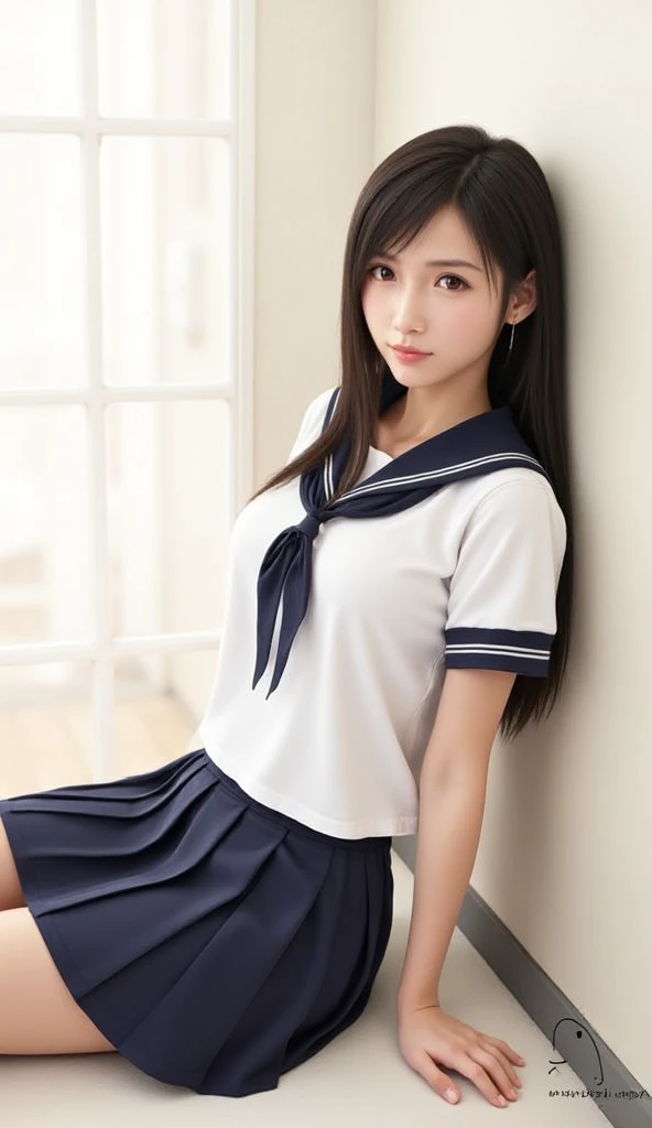 Her legs are spread wide and her too-small white cotton panties are visible.、Her white panties made of lace material are visible.、A beautiful young girl with blonde twin tails wearing a sailor suit is leaning on a fluffy white sofa, lifting her white blouse to reveal a white bra, and opening her legs and lifting her skirt to reveal white lace panties., a blond, Photos of very beautiful Nordic-born girls,　12years, Blonde hair ,Seductive open legs pose, 4k, top-quality, hight resolution:1.1), Drawing so that the crotch cloth of the white underwear is visible, tiny panties, white panties made of lace material 、Blue plaid skirt, Red plaid skirt, high school student uniform、 a sailor suit, Cleavage visible from the blouse, The clothes are fluffy, bed room, class room, dining room, tiny chest、 Under hair is transparent、 Nipples are see-through, Wet panties , Angle from your feet, The bra is sheer、 Clothes are see- through、 White panties with ribbon NSFW NSFW