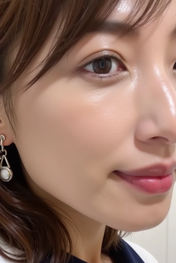 (Realistic:1.3、Ultra HD、Ultra-high resolution、8K、Japanese Housewife、寝室でBlowjobチオをするMature Woman:1.5、At the bed)、((Look Viewer:1.8))、(Extremely realistic skin texture:1.4)、(Realistic:1.3)、short hair、((Embarrassed expression:1.5))、(blonde:1.5)、48-year-old woman、Mature Woman、Ponytail Hairstyles、(Brown eyes:1.3)、(Face close-up:1.38)、(Sweaty:1.2)、(Nipplesを見せる)、((衣服から突き出たNipples,))、dress、美しいNipples、Nipples、(Shooting from the side:1.1)、Drooling、((Facial:1.4、Blowjob、Facial ejaculation:1.4、Bukkake))、Browsing Caution、