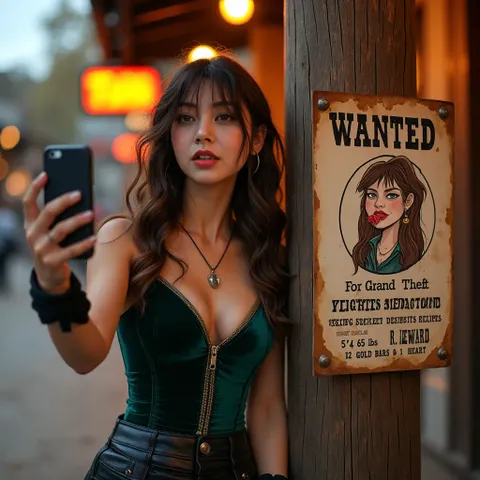 Una ladra femminile arrogante