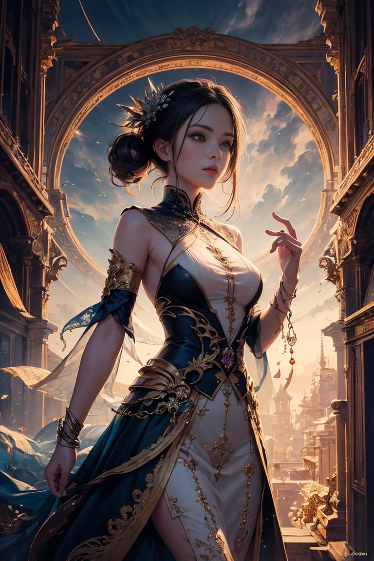 (cinematic frame: realist, good drawing, many details)
En este cinematic frame, We are introduced to a diabolically evil Harlequin Girl., its form mysteriously emerging from the clouds of smoke. he scene takes on a surreal and captivating beauty as she stands amidst the ethereal fog, her figure adorned with invisible clothes delicately suspended from a rope. hese garments boast an astonishing 99% transparency, creating a fascinating effect as they reveal just a hint of their shape underneath.
he composition of this artwork is truly remarkable, with fine lines and delicate pastel tones reminiscent of a watercolor painting. Every intricate detail is painstakingly captured., showing the artist's mastery in creating a hyper-detailed and realistic representation. he