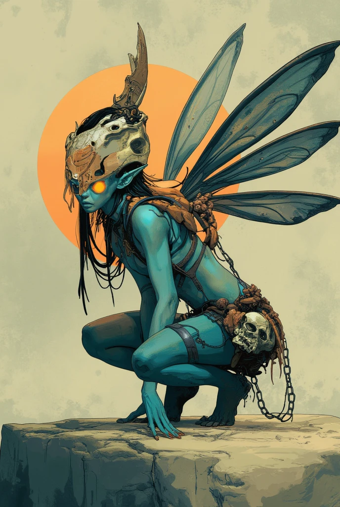 (best quality: 1.4), (masterpiece: 1.2), detailed, complex, high resolution, iridescent colors, A charming and fascinating creature with otherworldly forms that blend the best aspects of the monster human form and the innocent charm of a precocious child, scales, wings, blue, texture, complex, gorgeous, 3D, highly detailed, decorative style, Tim Burton, Dale Chihuly, Bruce Zheng, Cyril Rolando, H. R. Giger $plastic$ Grid: Real Lenoid afremov style, wet, fire