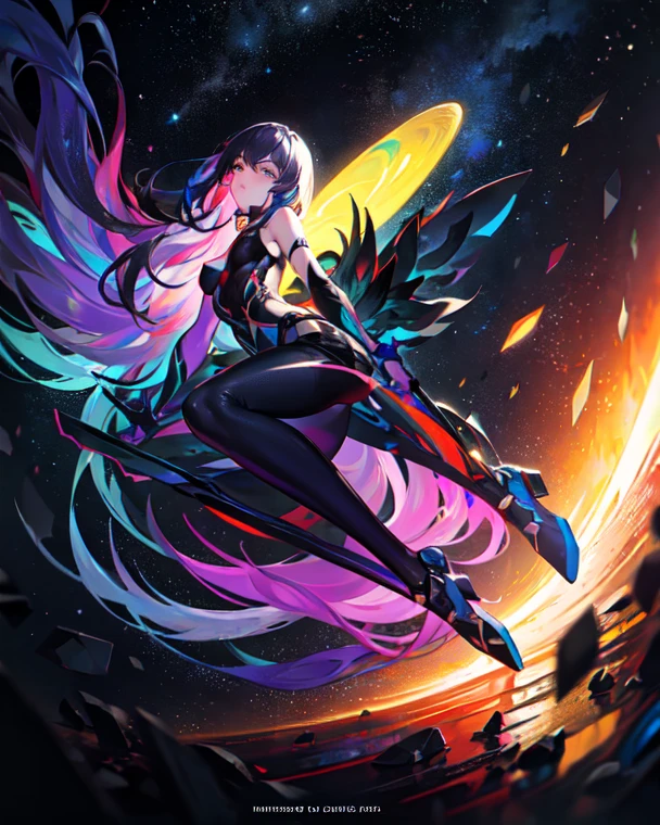 1 girl, A dark, futuristic, silhouetted figure of a girl with cat ears and a long, flowing coat, holding a massive scythe with a mechanical cat integrated into the blade, standing on a reflective surface with a minimalist, light gray background. --ar 4:3 --stylize 600 --niji 6, Rock sign hands, A vibrant anime-style illustration of a green-haired girl surrounded by cats, with her hands making the rock sign symbol and smiling at the camera. The background is filled with various cat characters in different poses, all rendered in a detailed manga art style. --ar 3:4 --niji 6 --style raw, A girl is dancing acrobatically in the starry sky, surrounded by constellations, on black background, white stars and lines forming constellations around her silhouette, light art installation style, high resolution, dreamy effect, fantastic scenery, minimalist design. --ar 3:4 --niji 6, A vibrant, detailed digital painting of an enchanted room filled with magical blue and purple crystal objects, tarot cards, amulets, runes on the walls, shelves, tables, couches, windows, magical artifacts like glowing crystals, ornate wooden furniture. The color scheme is vivid and striking, creating a dreamy atmosphere. colorful illustrations, highly detailed, high resolution, natural lighting, sharp focus, highly detailed illustration, high definition, in the style of octane rendering, hyper realistic. --ar 3:4 --niji 6, (((japanese style))), ((32k)), ((best quality)), ((ultra high res)), ((HDR)), ((UHD)), ((extremely detailed CG)), ((unity 32k wallpaper)), ((illustration)),  