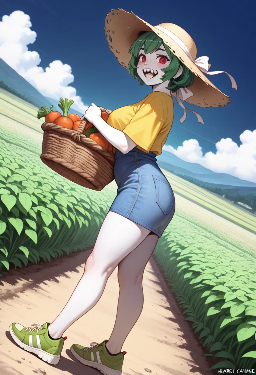 Highest quality、masterpiece、Banana fields、One side banana