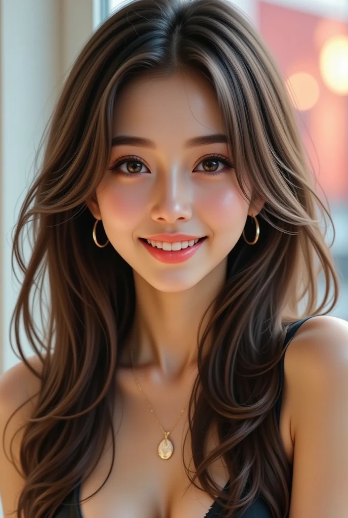 ((Highest quality, Tabletop, Ultra-high resolution、The most complex and detailed depiction))、(Bright lighting:1.1)、(Beautiful woman:1.1)、Slim figure:1.5,Large Breasts,(Very light wavy hair:1.5), (Upper body naked:1.8),(Lower body naked:1.8),Dynamic Dance、Perfect Makeup、Natural Lip、Highly saturated eyeshadow、Upper body angle:1.5,Gray background:1.5、The best smile:1.5,Blonde gal、Beautiful Skin、Exact vagina,pubic hair,Beautiful and small areola:1.5,Beautiful nipples:1.9,beautiful white teeth:1.8,