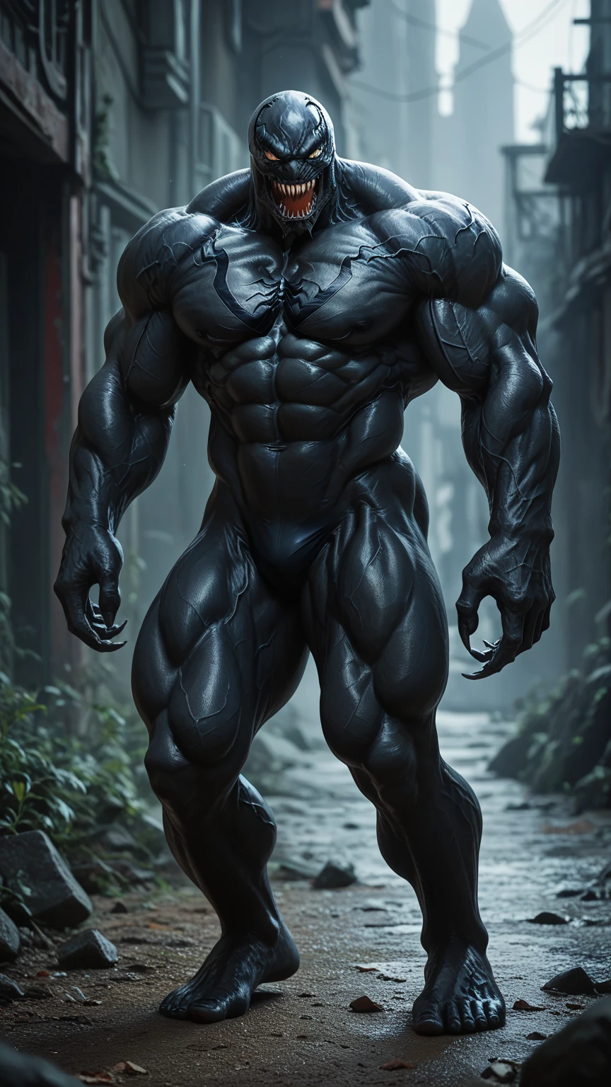 Design a humanoid shark character with a muscular build. The character should have a shark's head with sharp teeth, a streamlined body, and fins on its back. It should wear armor resembling the texture of a shark's skin, with harpoons or spears as weapons