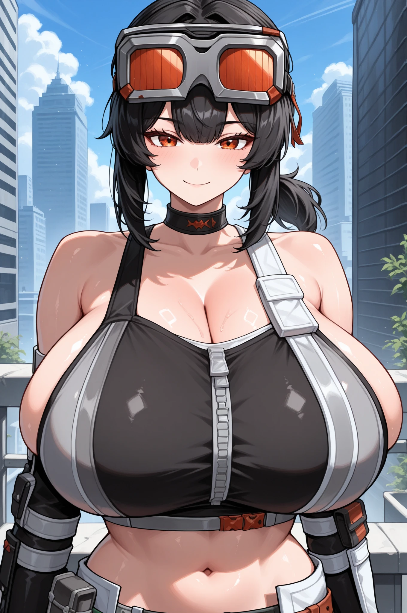 1 girl,NSFW,Mejiro Ramone,(Uma Musume),horse ears, clavicle, absurd, brainwashing,Combatant, empty eyes,((purple glowing eyes 1.5))( huge breasts ), No expression, emotions removed,((black shadaloo suit)),look away , whole body shape, ((stand up, salute)),(highest quality、4k、8K、High resolution、must have:1.2)、Super detailed、(reality、It's realistic、realistic:1.37)、ticker、hyper hd、studio lighting、ultra definition paint、sharp focus、Physically based rendering、extreme details、Professional specifications、vibrancy and color、blurry、sports portrait、landscape、horror style、anime big breasts、SF、photograph、concept artist、five fingers, perfect body, {{{masterpiece}}}, {{{highest quality}}}, {{Super detailed}}, {shape}, {{very delicate and beautiful}},Improved cost performance、all roles、Canon 5D MK4でphotograph、photograph,
